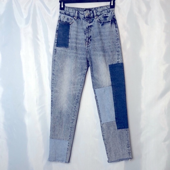 BDG Urban Outfitters Patched Work Jeans Size 25 - Picture 2 of 12